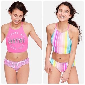 **SOLD** Girls Reversible Tankini Swimsuit